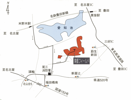 東郷フィールドアクセスマップ