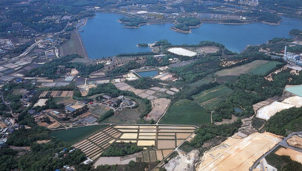 東郷フィールドの航空写真